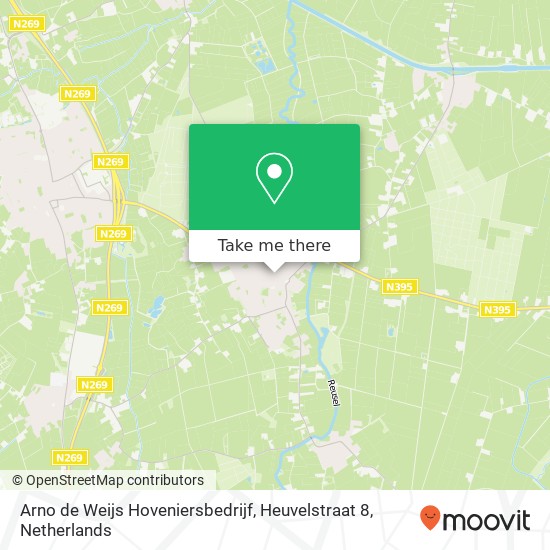 Arno de Weijs Hoveniersbedrijf, Heuvelstraat 8 map