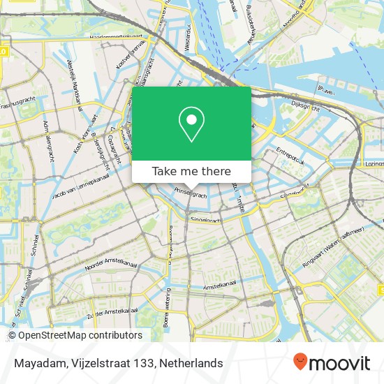 Mayadam, Vijzelstraat 133 map