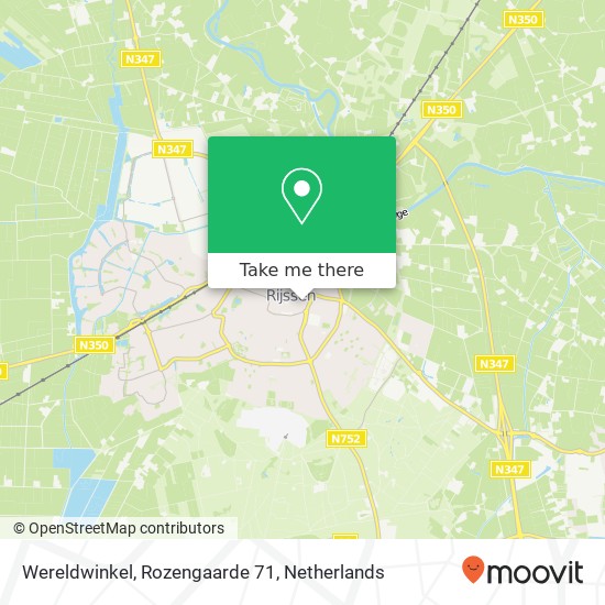 Wereldwinkel, Rozengaarde 71 Karte