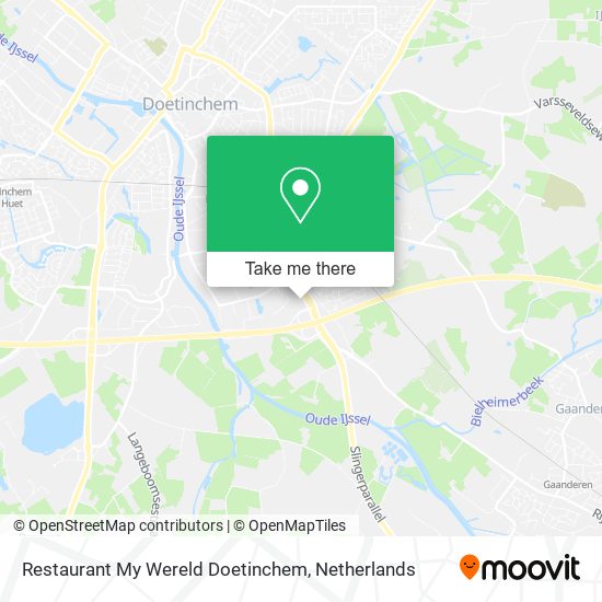 Restaurant My Wereld Doetinchem map