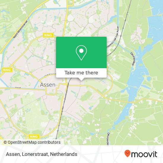 Assen, Lonerstraat map