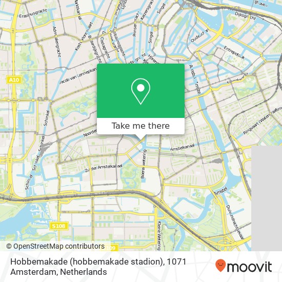 Hobbemakade (hobbemakade stadion), 1071 Amsterdam Karte