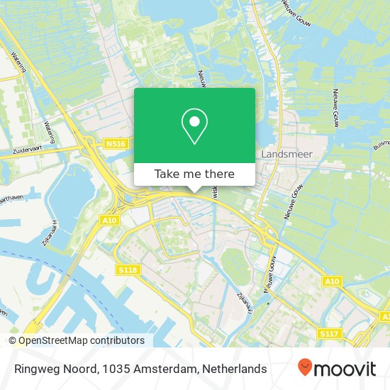 Ringweg Noord, 1035 Amsterdam map