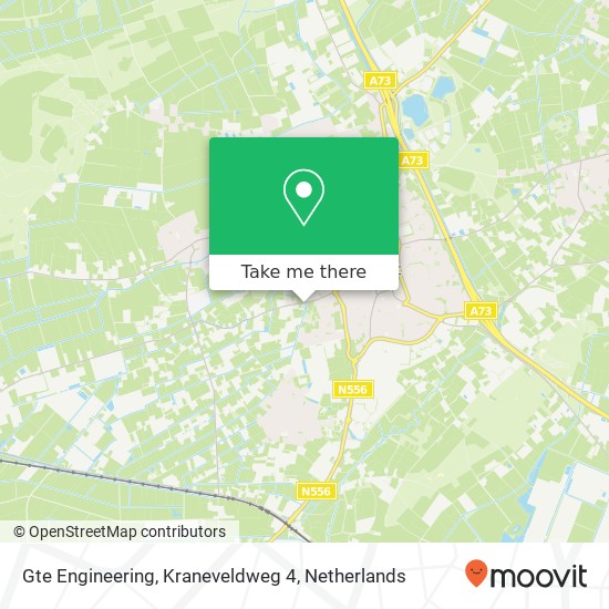 Gte Engineering, Kraneveldweg 4 map