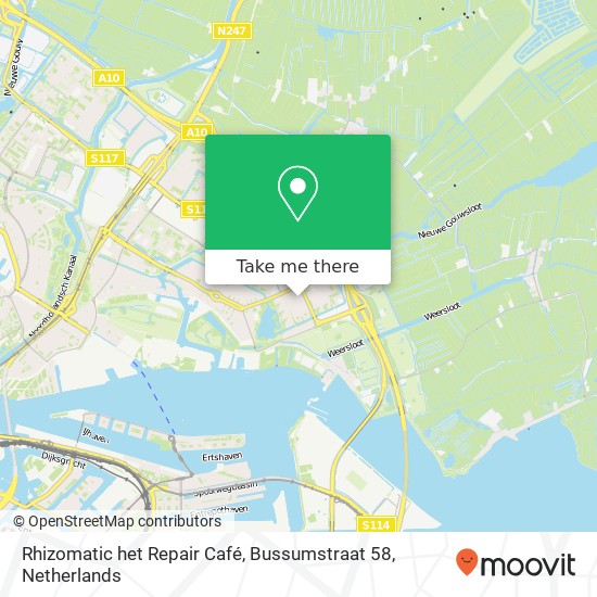 Rhizomatic het Repair Café, Bussumstraat 58 map