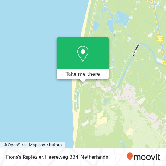 Fiona's Rijplezier, Heereweg 334 kaart