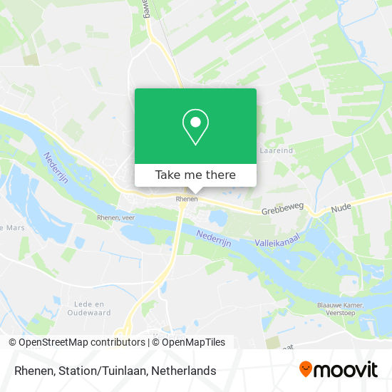 Rhenen, Station/Tuinlaan map