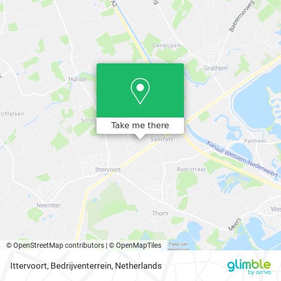 Ittervoort, Bedrijventerrein Karte