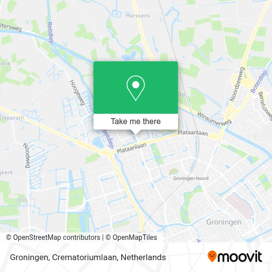 Groningen, Crematoriumlaan map