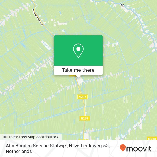 Aba Banden Service Stolwijk, Nijverheidsweg 52 map