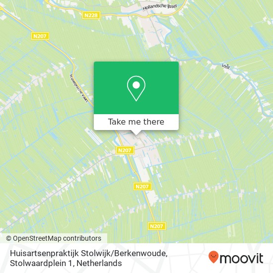 Huisartsenpraktijk Stolwijk / Berkenwoude, Stolwaardplein 1 Karte