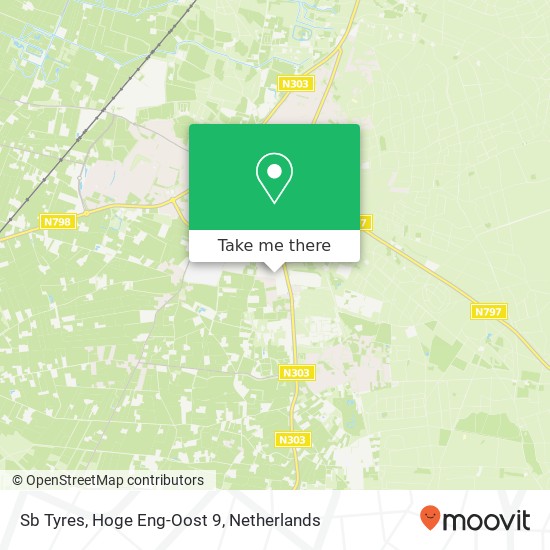 Sb Tyres, Hoge Eng-Oost 9 map