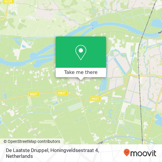 De Laatste Druppel, Honingveldsestraat 4 map