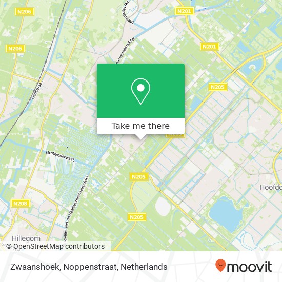 Zwaanshoek, Noppenstraat map