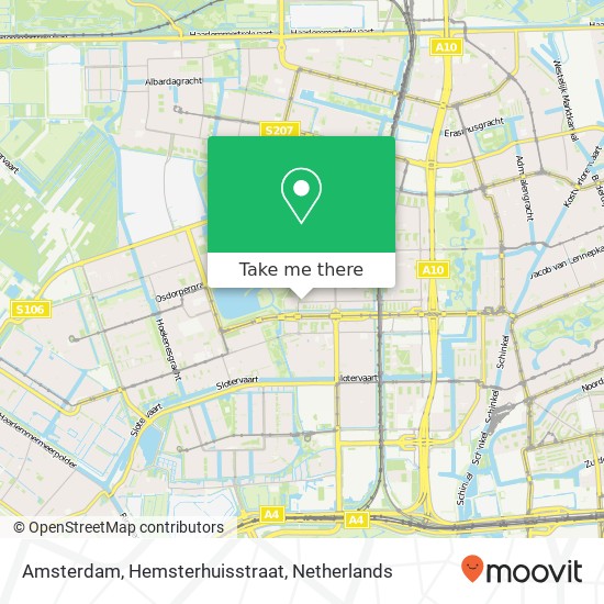 Amsterdam, Hemsterhuisstraat map