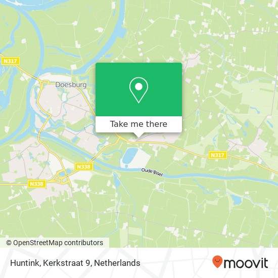 Huntink, Kerkstraat 9 map