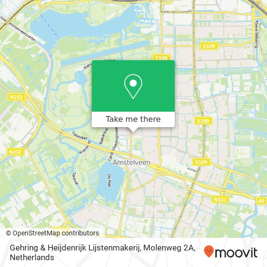 Gehring & Heijdenrijk Lijstenmakerij, Molenweg 2A map