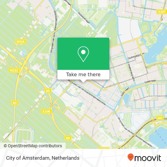 City of Amsterdam map