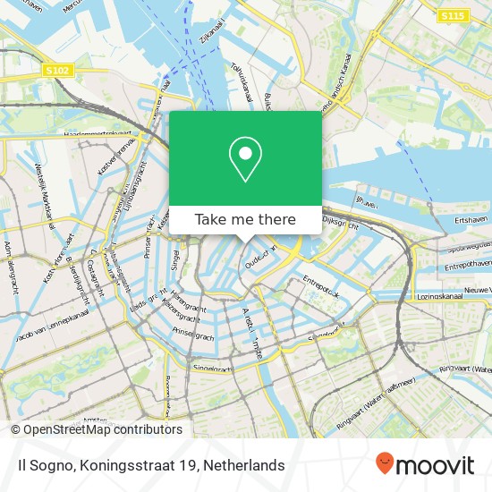 Il Sogno, Koningsstraat 19 map