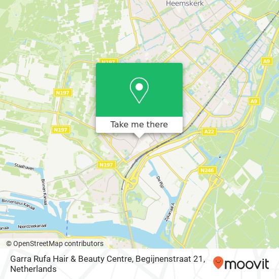 Garra Rufa Hair & Beauty Centre, Begijnenstraat 21 map