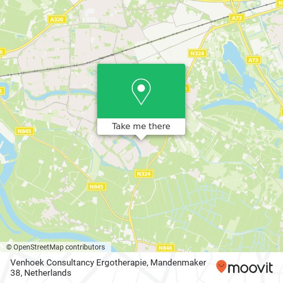 Venhoek Consultancy Ergotherapie, Mandenmaker 38 map