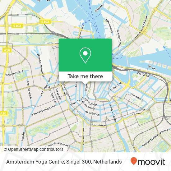 Amsterdam Yoga Centre, Singel 300 map