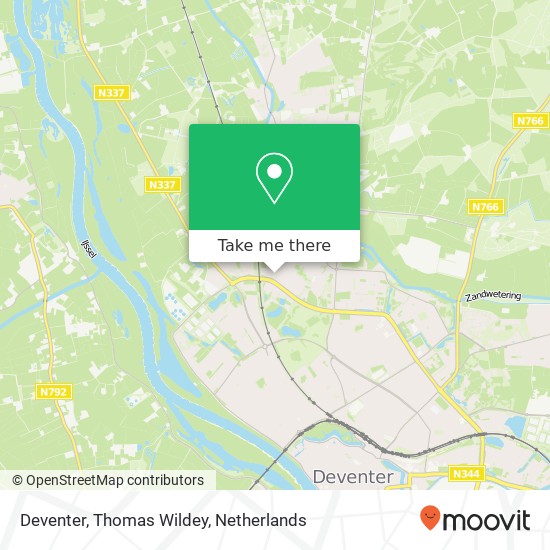 Deventer, Thomas Wildey map