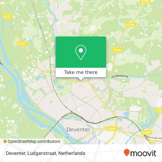 Deventer, Ludgerstraat map