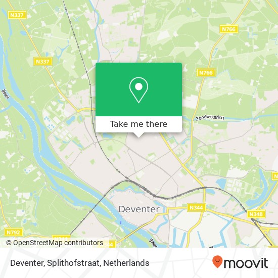 Deventer, Splithofstraat map