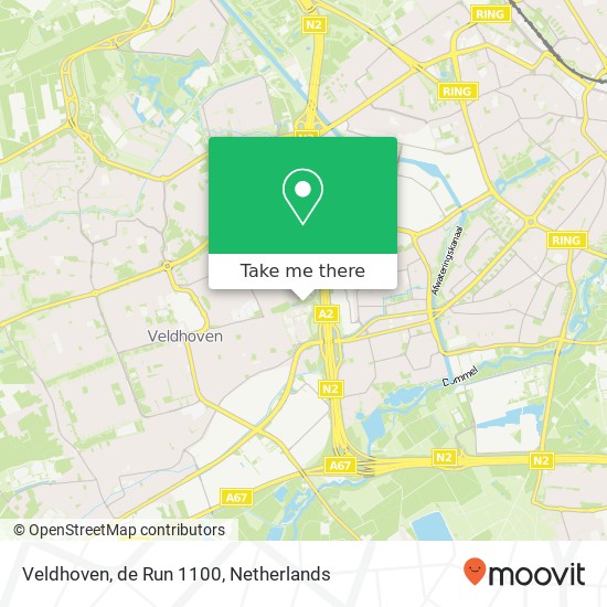 Veldhoven, de Run 1100 Karte