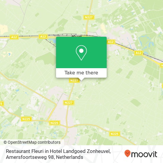 Restaurant Fleuri in Hotel Landgoed Zonheuvel, Amersfoortseweg 98 Karte