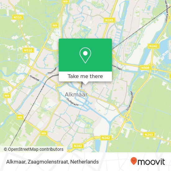 Alkmaar, Zaagmolenstraat map