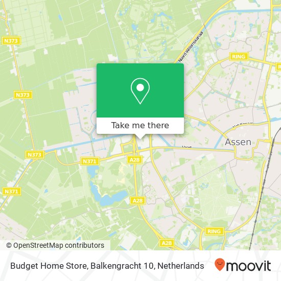 Budget Home Store, Balkengracht 10 map