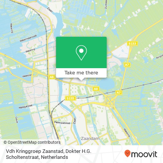 Vdh Kringgroep Zaanstad, Dokter H.G. Scholtenstraat map