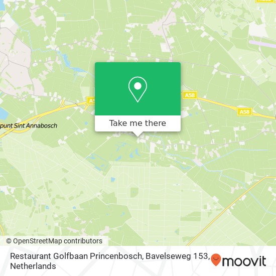 Restaurant Golfbaan Princenbosch, Bavelseweg 153 map