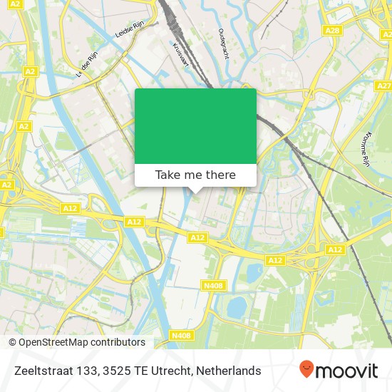 Zeeltstraat 133, 3525 TE Utrecht Karte