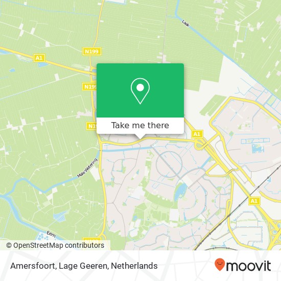 Amersfoort, Lage Geeren Karte