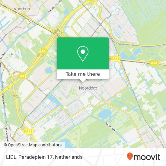 LIDL, Paradeplein 17 map