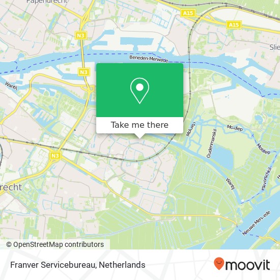 Franver Servicebureau map