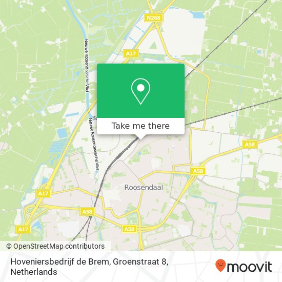 Hoveniersbedrijf de Brem, Groenstraat 8 map