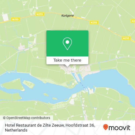 Hotel Restaurant de Zilte Zeeuw, Hoofdstraat 36 Karte