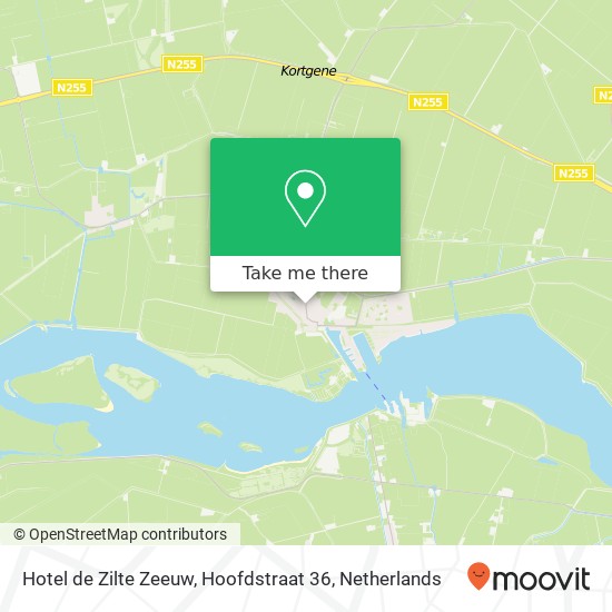 Hotel de Zilte Zeeuw, Hoofdstraat 36 map