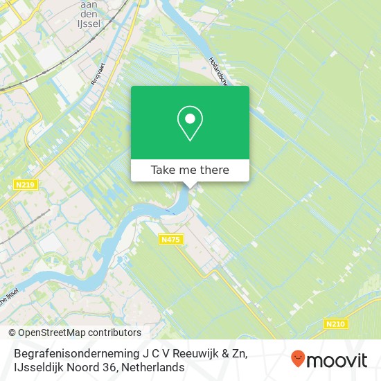 Begrafenisonderneming J C V Reeuwijk & Zn, IJsseldijk Noord 36 map