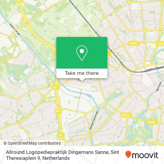 Allround Logopediepraktijk Dingemans Sanne, Sint Theresiaplein 9 map