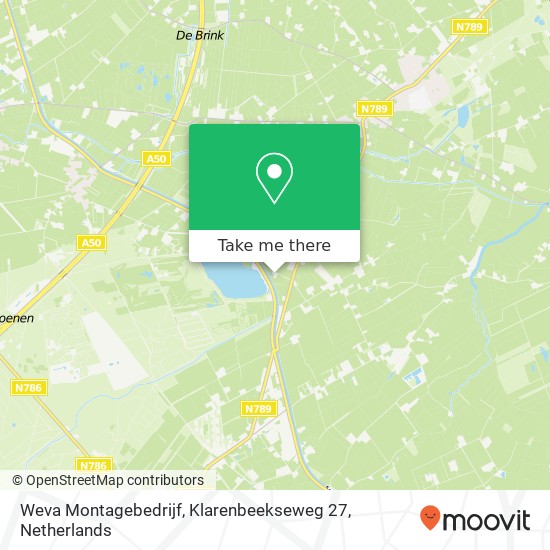 Weva Montagebedrijf, Klarenbeekseweg 27 map