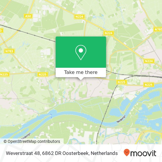 Weverstraat 48, 6862 DR Oosterbeek map