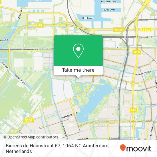 Bierens de Haanstraat 67, 1064 NC Amsterdam map
