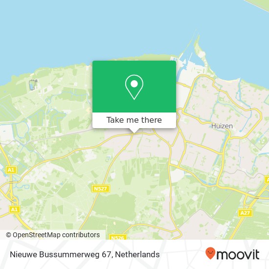Nieuwe Bussummerweg 67 map
