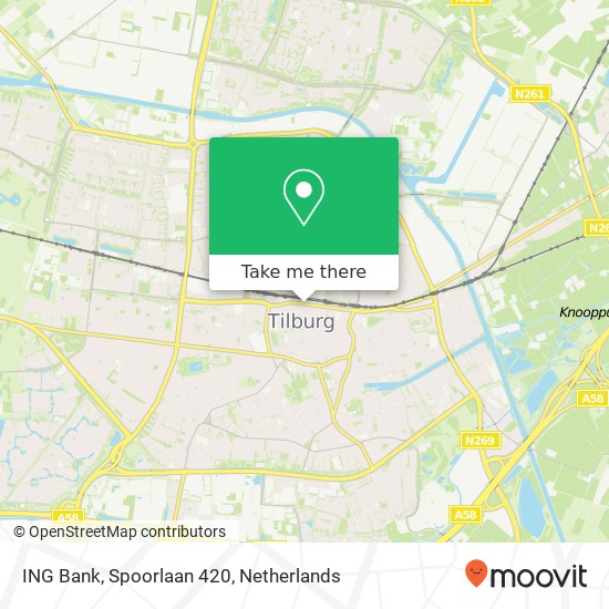 ING Bank, Spoorlaan 420 map