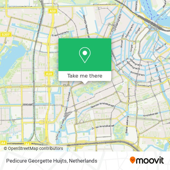 Pedicure Georgette Huijts map